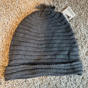 Tane Organics Organic Cotton Gray Knit Beanie 12-18 Months